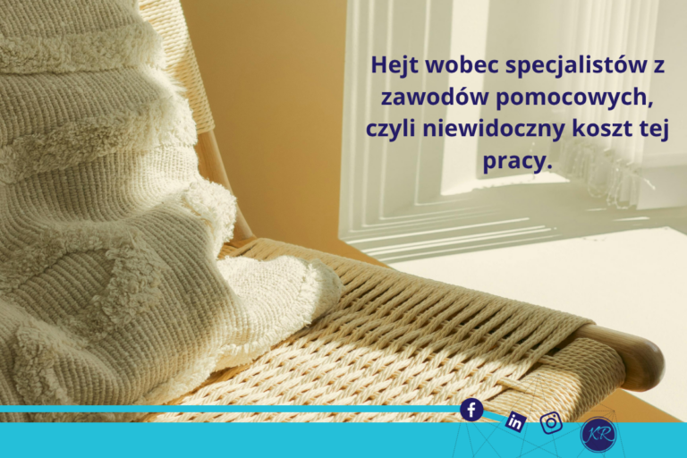 Hejt wobec specjalistów z zawodów pomocowych.