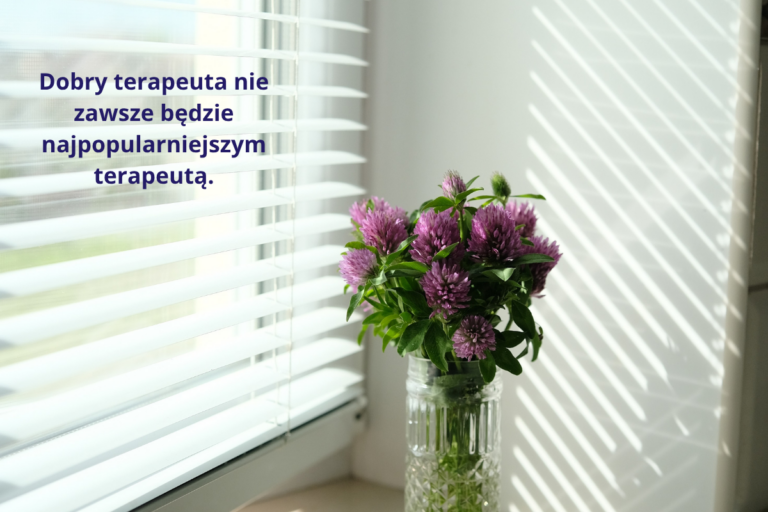 Dobry terapeuta nie zawsze będzie najpopularniejszym terapeută.